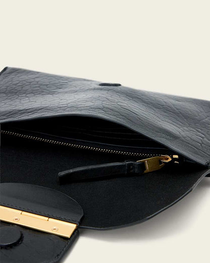 AllSaints Ursa Grain Leather Pouch Women's Black Women's