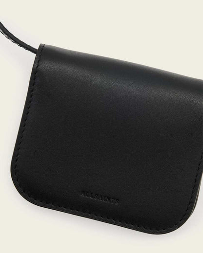 AllSaints Maeve Leather Cardholder Crossbody Women's Black Women's