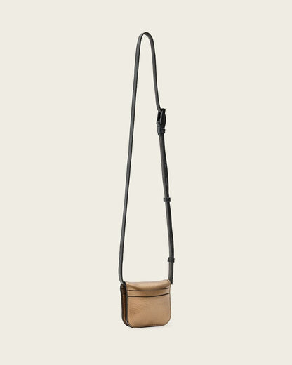 AllSaints Maeve Leather Cardholder Crossbody Women's Warm Brass Women's
