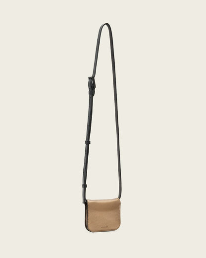 AllSaints Maeve Leather Cardholder Crossbody Women's Warm Brass Women's