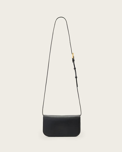 AllSaints Maeve Leather Cardholder Crossbody Women's Black Women's