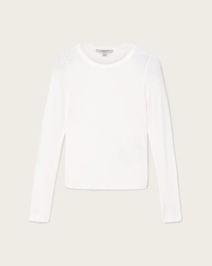 AllSaints Rina Long Sleeve Crew Neck T Shirt Women's Hazed Grey Women's