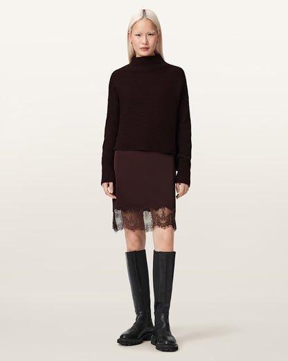 AllSaints Eloise 2 In 1 Sweater Dress Women's Black Women's