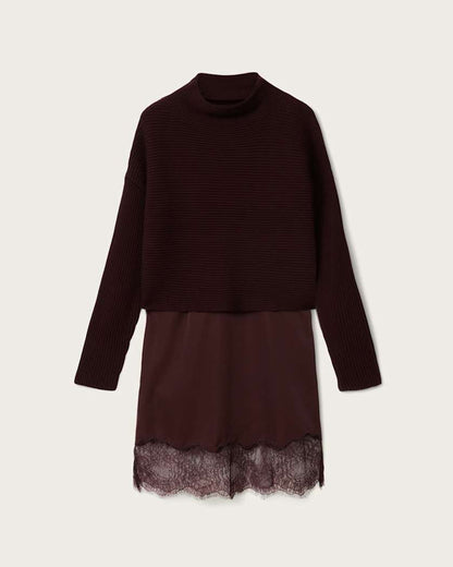 AllSaints Eloise 2 In 1 Sweater Dress Women's Black Women's