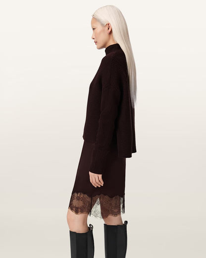 AllSaints Eloise 2 In 1 Sweater Dress Women's Black Women's