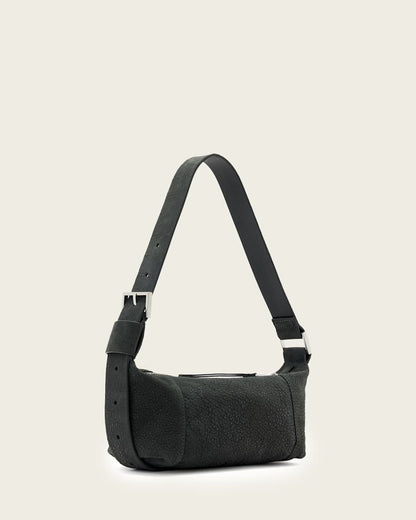 AllSaints Vega Leather Mini Shoulder Bag Women's Meteorite Grey Women's