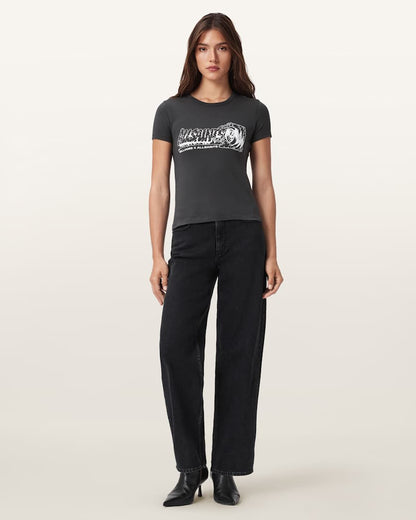 AllSaints Williams X Allsaints Burnout Stevie T Shirt Women's Williams Blue Women's