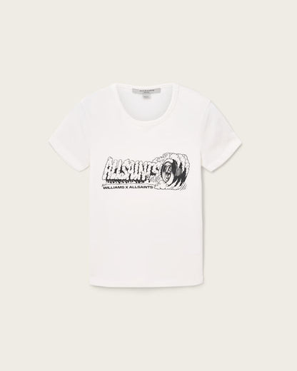 AllSaints Williams X Allsaints Burnout Stevie T Shirt Women's Williams Blue Women's