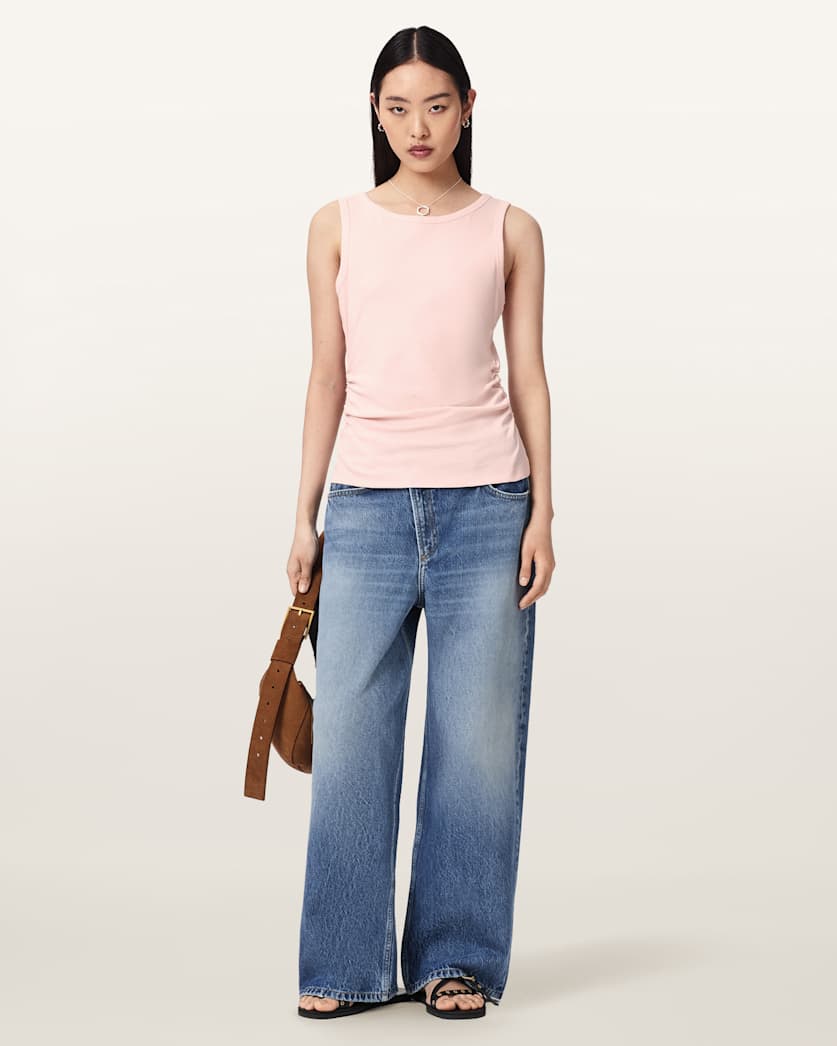 AllSaints Katarina Slim Fit Tank Top Women's Crystal Pink Women's