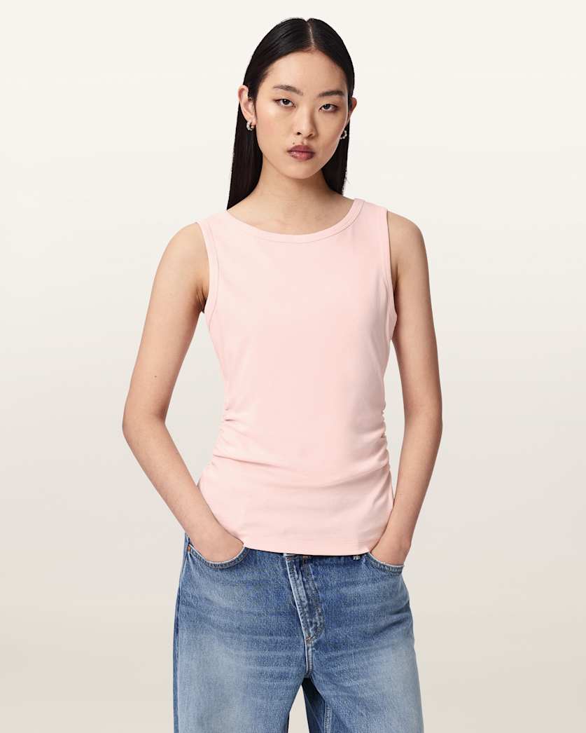 AllSaints Katarina Slim Fit Tank Top Women's Crystal Pink Women's