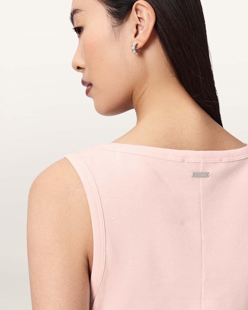 AllSaints Katarina Slim Fit Tank Top Women's Crystal Pink Women's