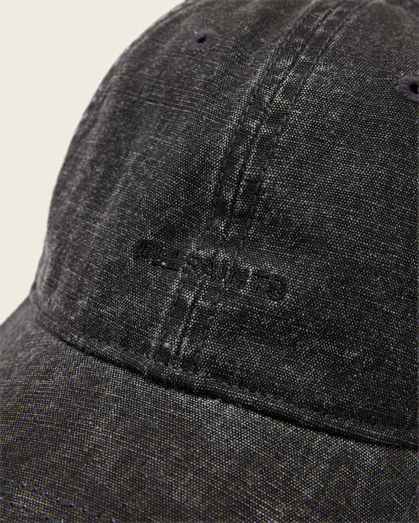 AllSaints Billie Cord Baseball Cap Women's Washed Black Women's