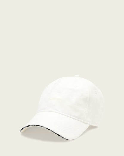 AllSaints Billie Cord Baseball Cap Women's Chalk White Women's