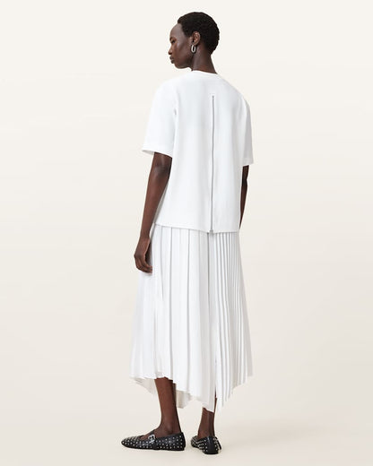 AllSaints Jax 2 In 1 Maxi Dress Women's Chalk White Women's