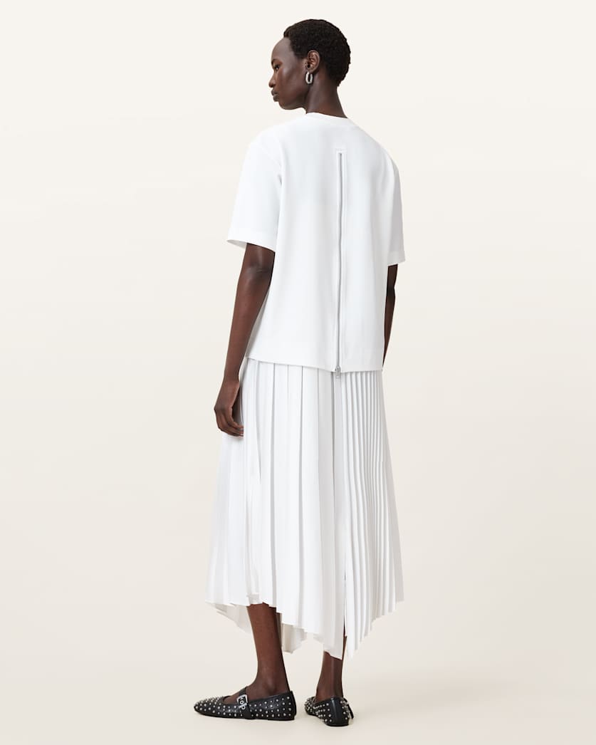AllSaints Jax 2 In 1 Maxi Dress Women's Chalk White Women's