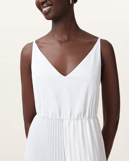 AllSaints Jax 2 In 1 Maxi Dress Women's Chalk White Women's