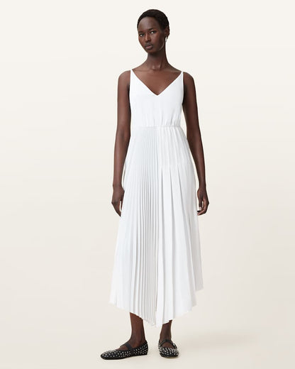 AllSaints Jax 2 In 1 Maxi Dress Women's Chalk White Women's