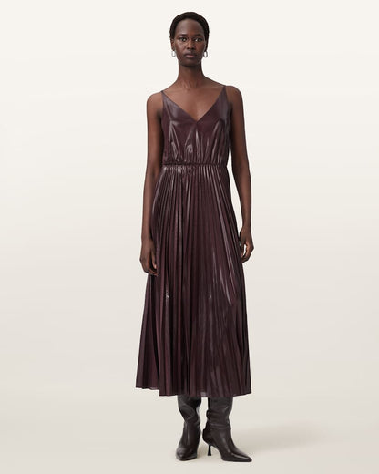 AllSaints Spark 2 In 1 Dress Women's Oxblood Red Women's
