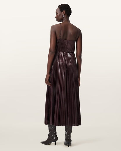 AllSaints Spark 2 In 1 Dress Women's Oxblood Red Women's