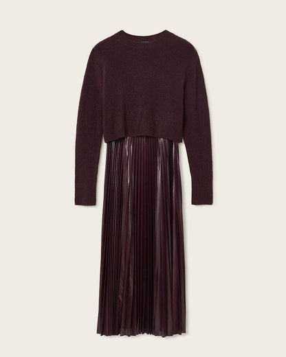 AllSaints Spark 2 In 1 Dress Women's Oxblood Red Women's