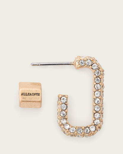 AllSaints Lori Pave Earrings Women's Warm Brass Women's