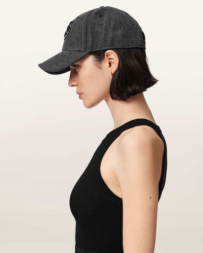 AllSaints Blair Denim Baseball Cap Women's Black Women's