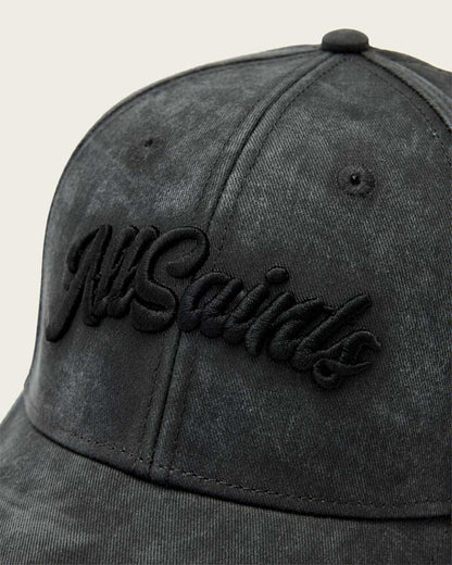 AllSaints Odyssey Washed Baseball Cap Women's Washed Black Women's