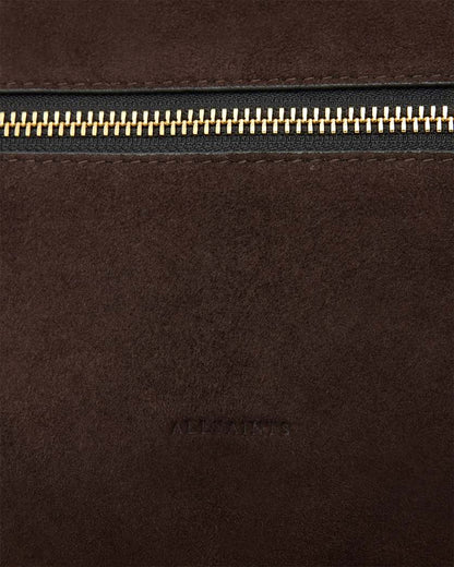 AllSaints Vega Suede Shoulder Bag Women's Bitter Brown Women's