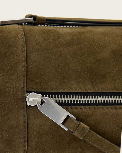 AllSaints Vega Suede Mini Bag Women's Olive Green Women's