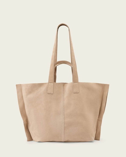 AllSaints Lutece Suede Tote Bag Women's Pinto Brown Women's