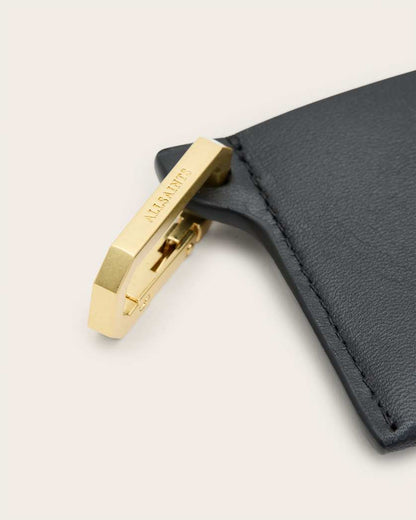 AllSaints Hex Leather Cardholder Women's Black Women's