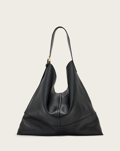 AllSaints Asha Leather Shoulder Bag Women's Black Women's
