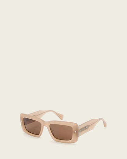 AllSaints Cordie Rectangular Shaped Sunglasses Women's Pebble Pink Women's