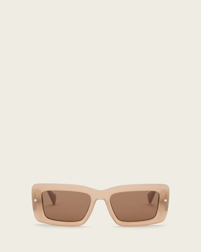 AllSaints Cordie Rectangular Shaped Sunglasses Women's Pebble Pink Women's