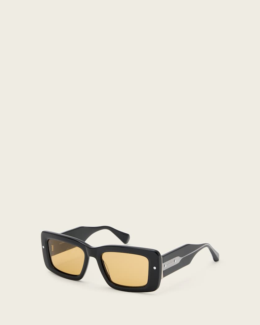 AllSaints Cordie Rectangular Shaped Sunglasses Women's Gloss Black Women's