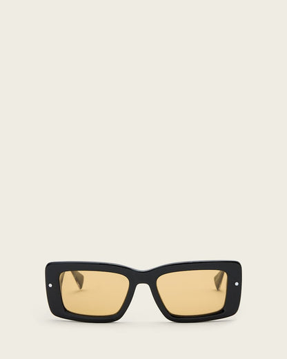 AllSaints Cordie Rectangular Shaped Sunglasses Women's Gloss Black Women's
