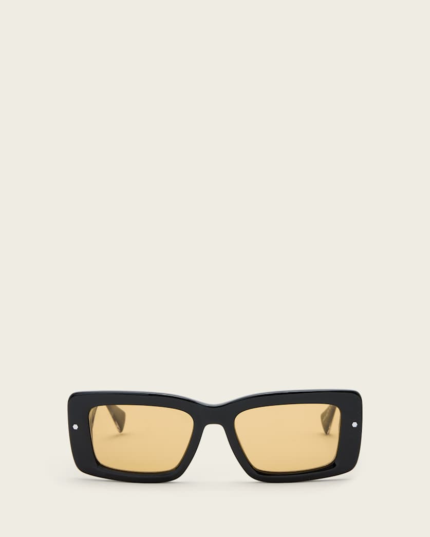 AllSaints Cordie Rectangular Shaped Sunglasses Women's Gloss Black Women's