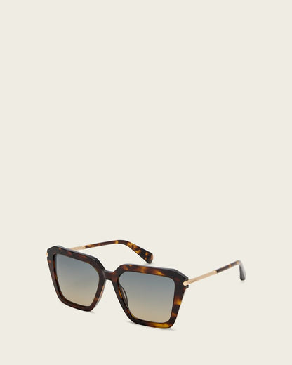 AllSaints Gwen Square Shaped Sunglasses Women's Dark Tort Women's