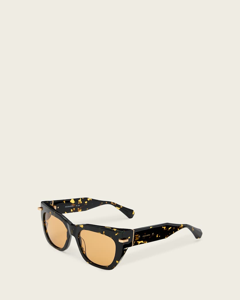 AllSaints Tamsin Rectangular Shaped Sunglasses Women's Tort Brown Women's