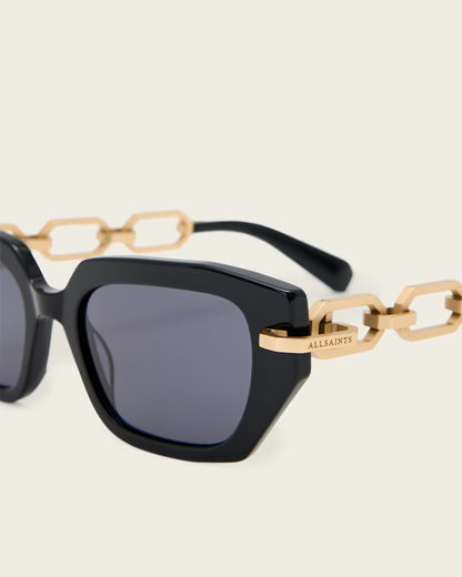AllSaints Callisto Cat Eye Shaped Sunglasses Women's Gloss Black Women's