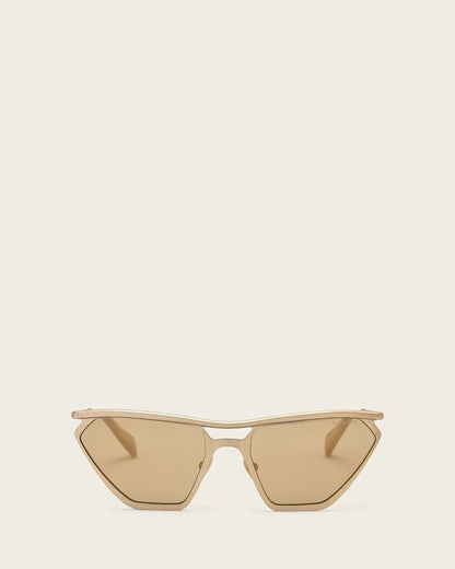AllSaints Hali Cat Eye Sunglasses Women's Gold Women's
