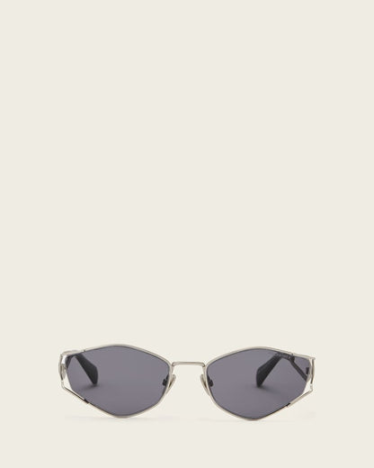 AllSaints Jaye Round Sunglasses Women's Silver Women's