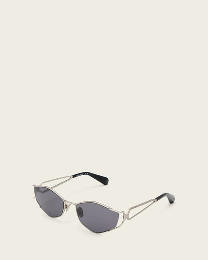 AllSaints Jaye Round Sunglasses Women's Silver Women's