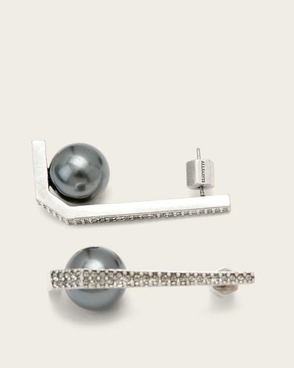 AllSaints Ellie Drop Earrings Women's Warm Silver Women's
