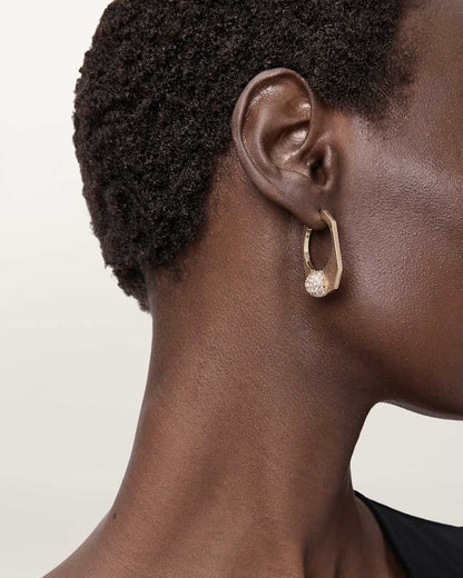 AllSaints Ellie Mix Hoop Earrings Women's Warm Brass Women's