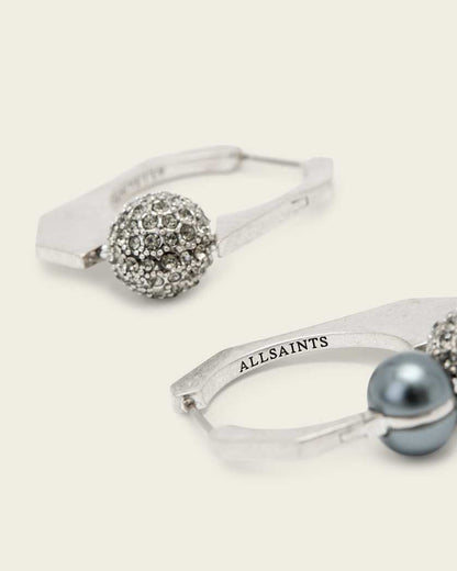 AllSaints Ellie Mix Hoop Earrings Women's Warm Silver Women's