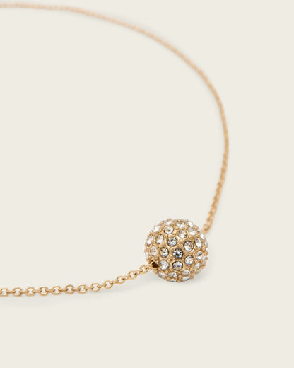 AllSaints Ellie Crystal Bracelet Women's Warm Brass Women's