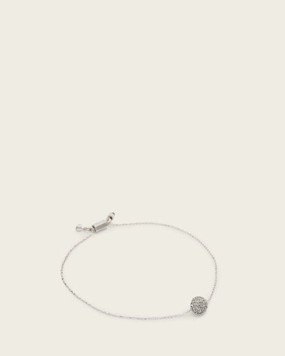 AllSaints Ellie Crystal Bracelet Women's Warm Silver Women's