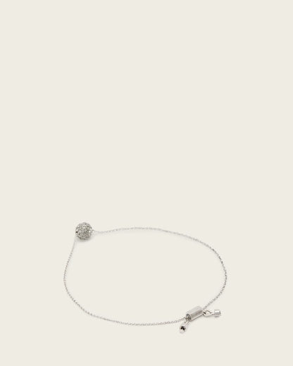 AllSaints Ellie Crystal Bracelet Women's Warm Silver Women's