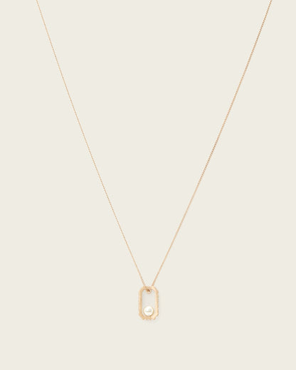 AllSaints Ellie Hex Necklace Women's Warm Brass Women's